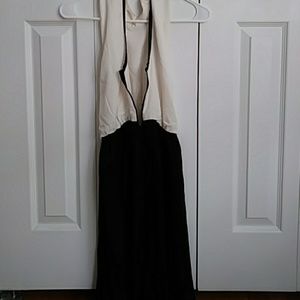 Black and White Woman's Classy Dress
